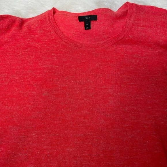 J. Crew Women's XS Alpaca Blend Red High Low Sweater Blouse - Picture 12 of 13